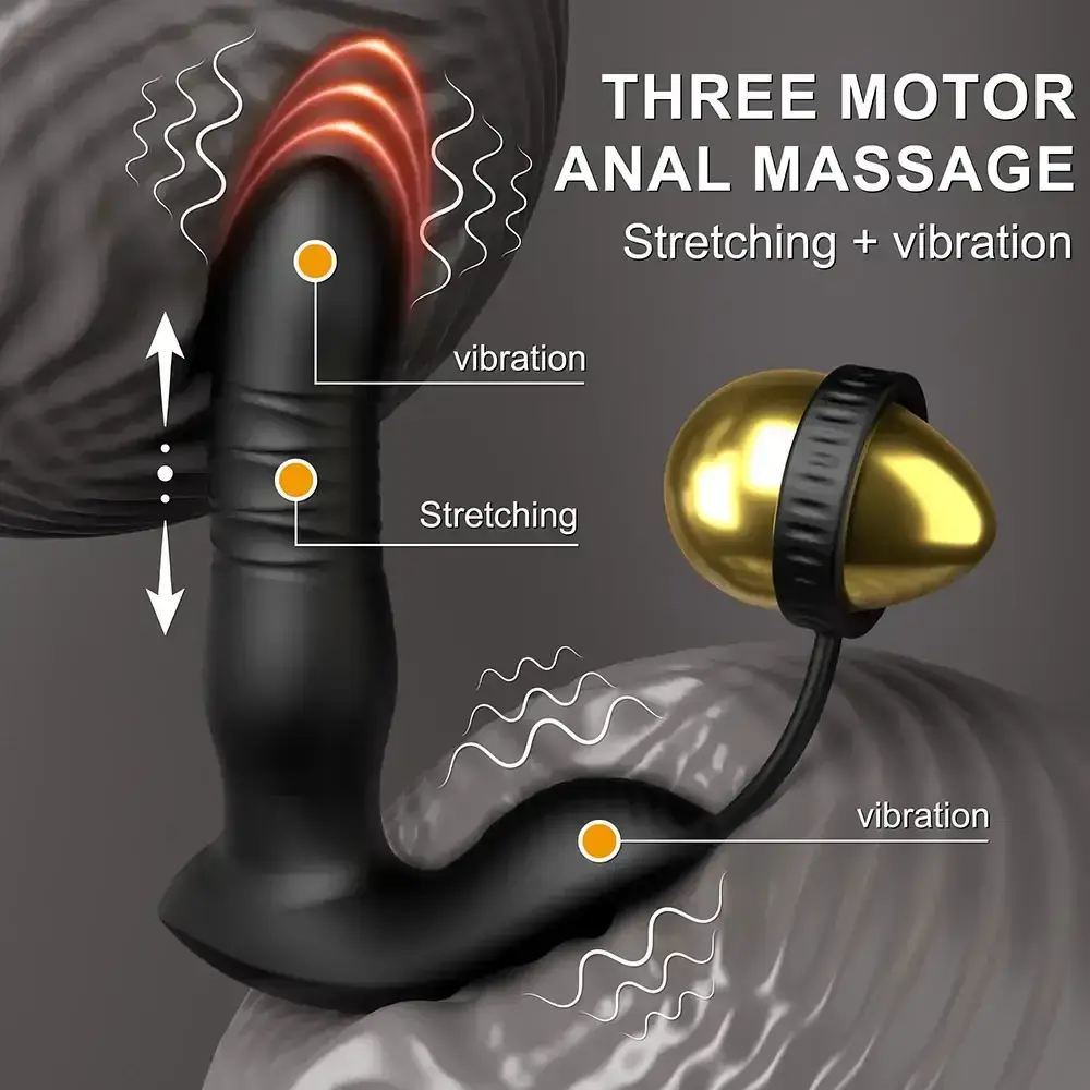10 mode dynamic thrusting massager