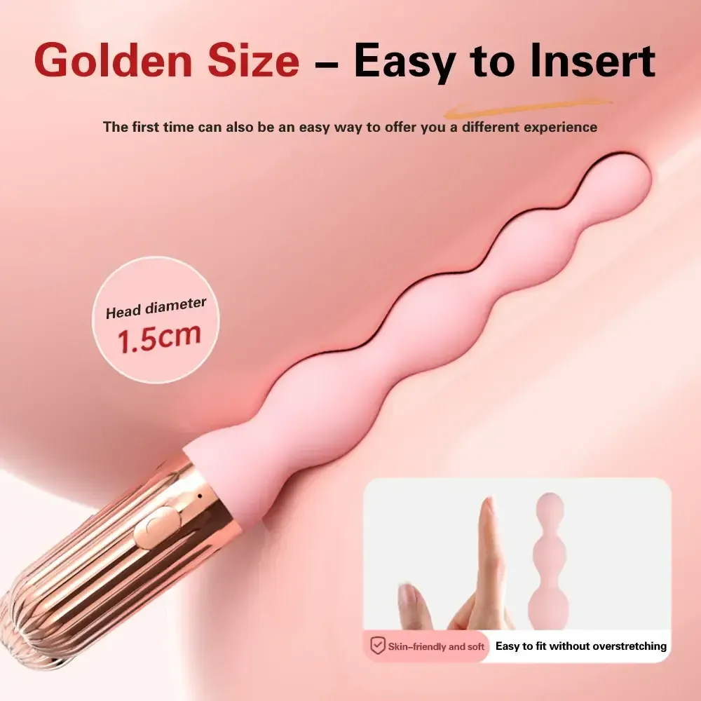 10 mode vibrating butt plug silicone