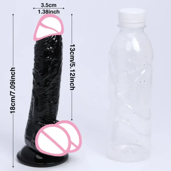 18cm realistic silicone anal plug