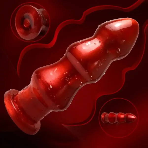 2.9 inch wide pvc prostate stimulator