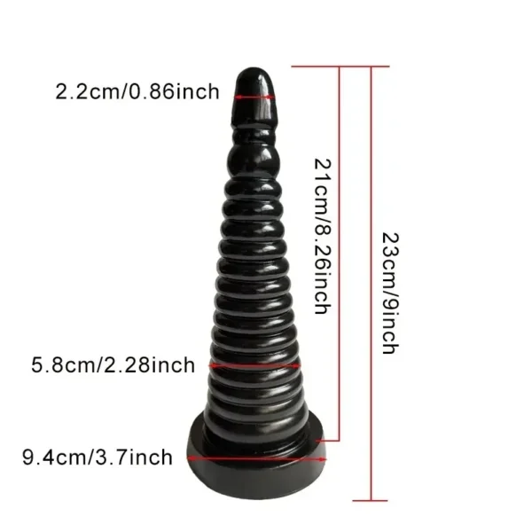8 inch long pvc dildo plug