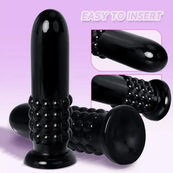 9 inch insertable anal plug pvc