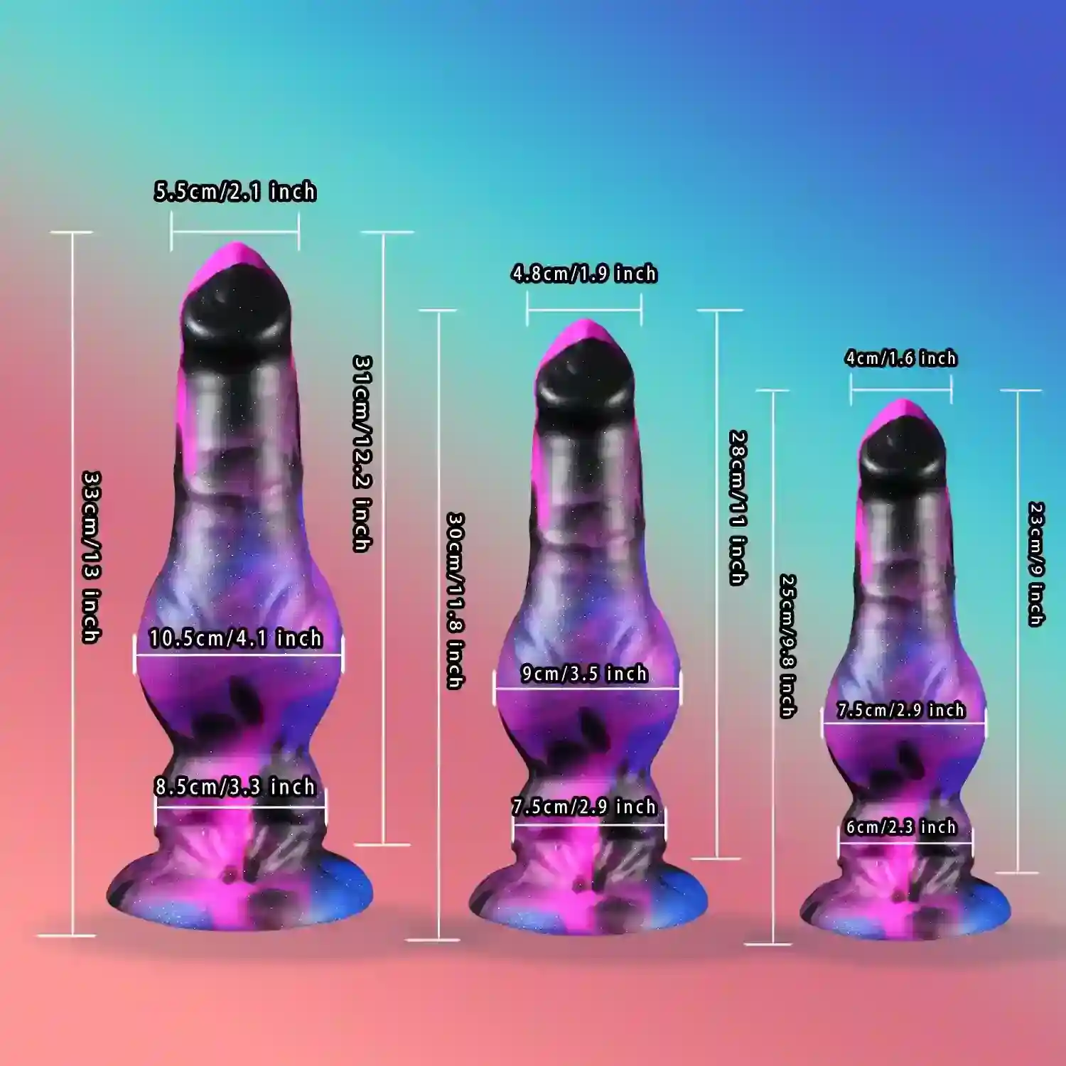 9 inch silicone prostate massager