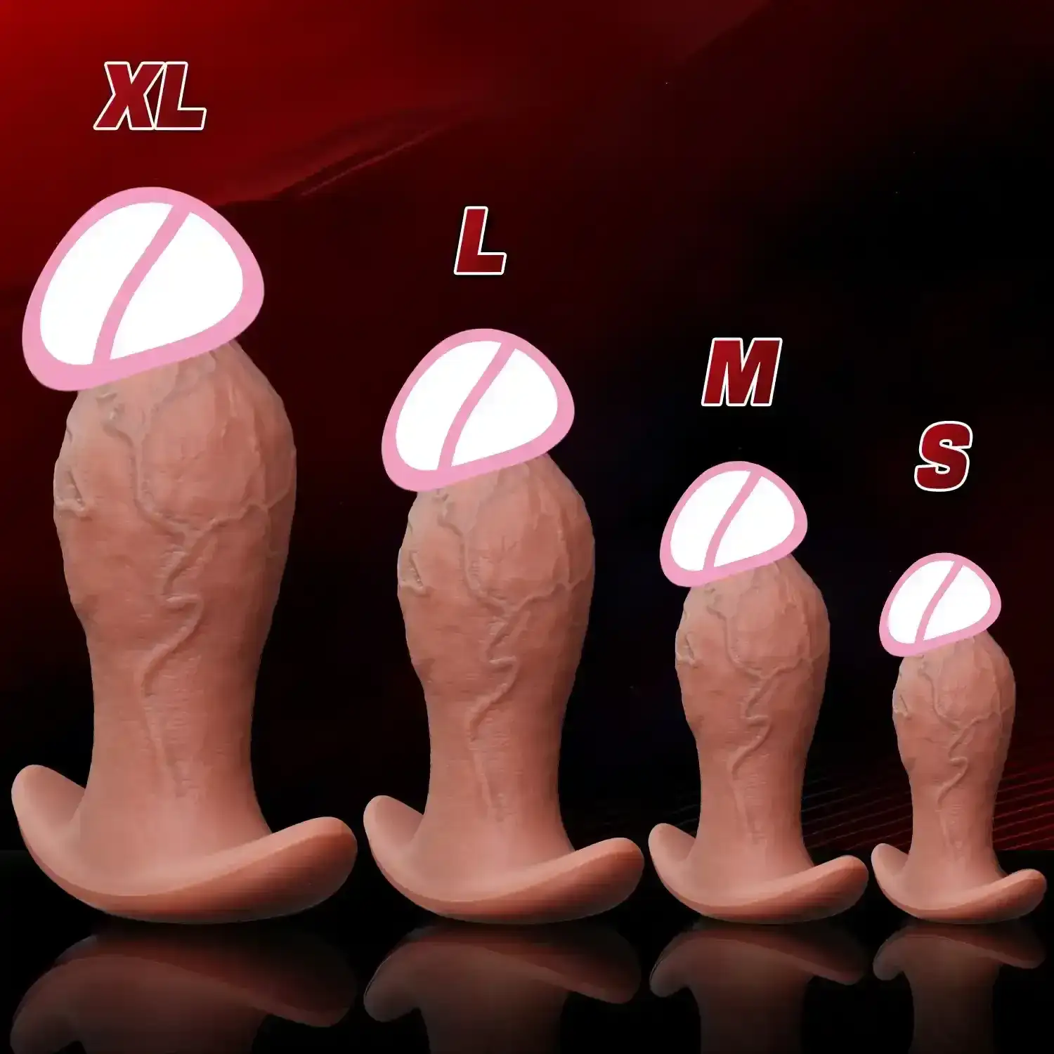 a spot anal dildo silicone