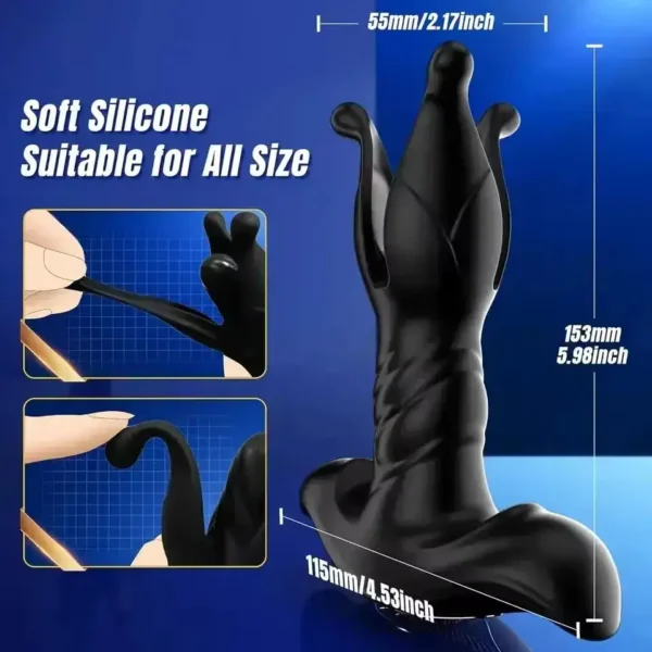 adjustable expansion anal plug silicone