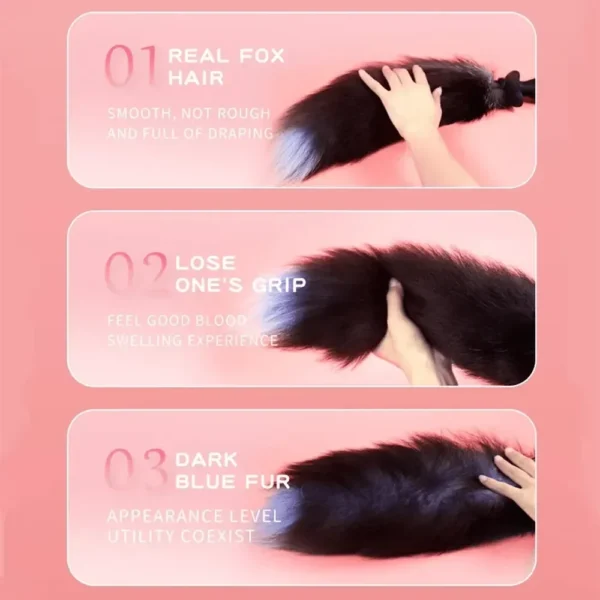 adult silicone fox tail plug