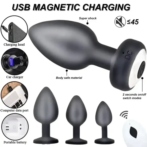 anal and vaginal stimulation plug