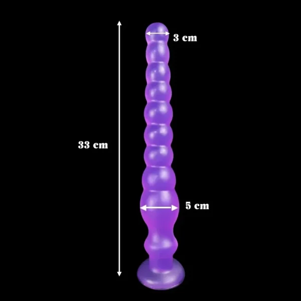 anal beads plug with suction base