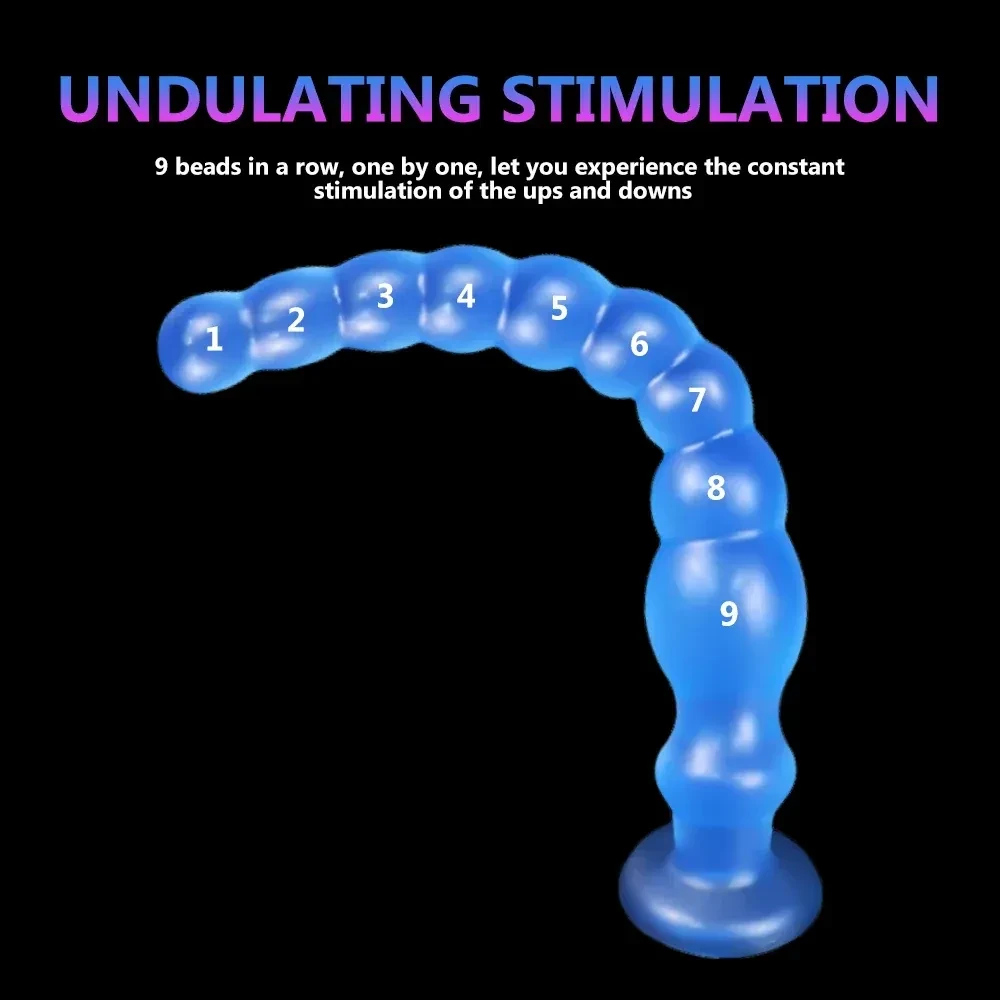 anal beads with suction cup base