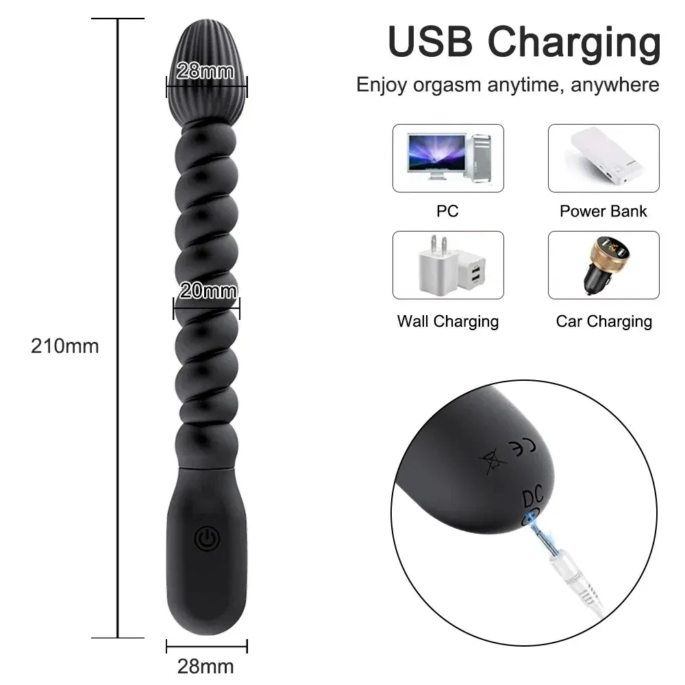 anal dildo with spiral design