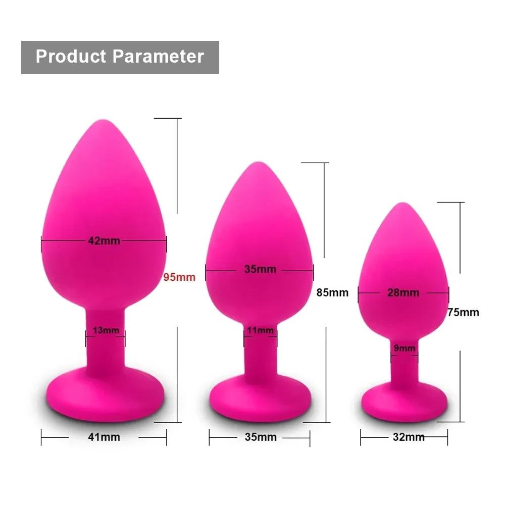 anal plug massager silicone gay
