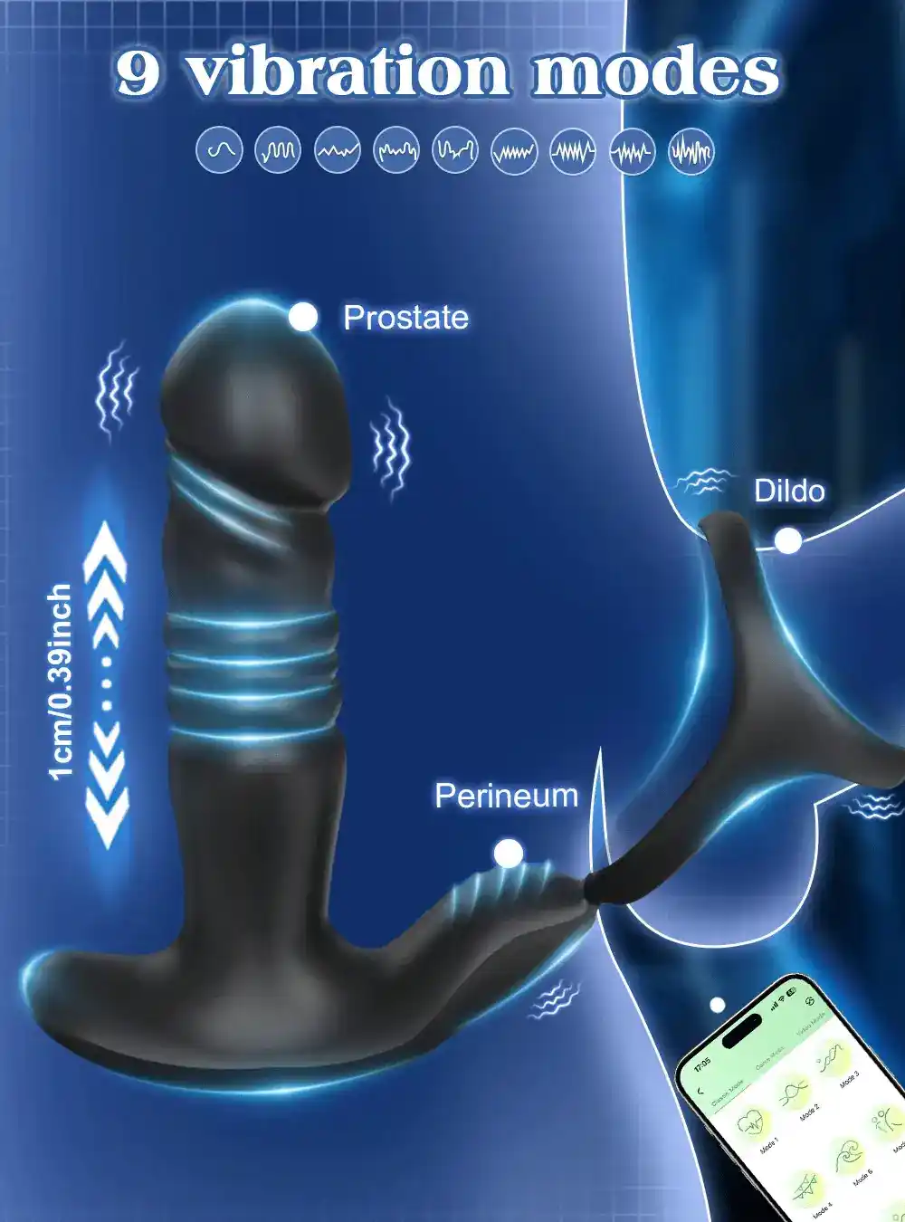 anal plug prostate massager cock ring