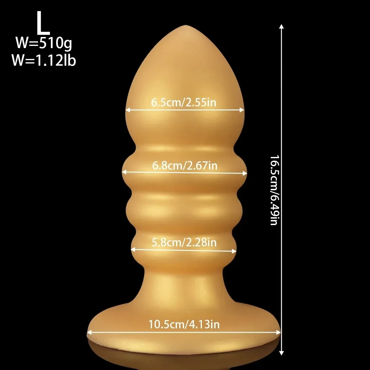 anal plug with gradual sizing