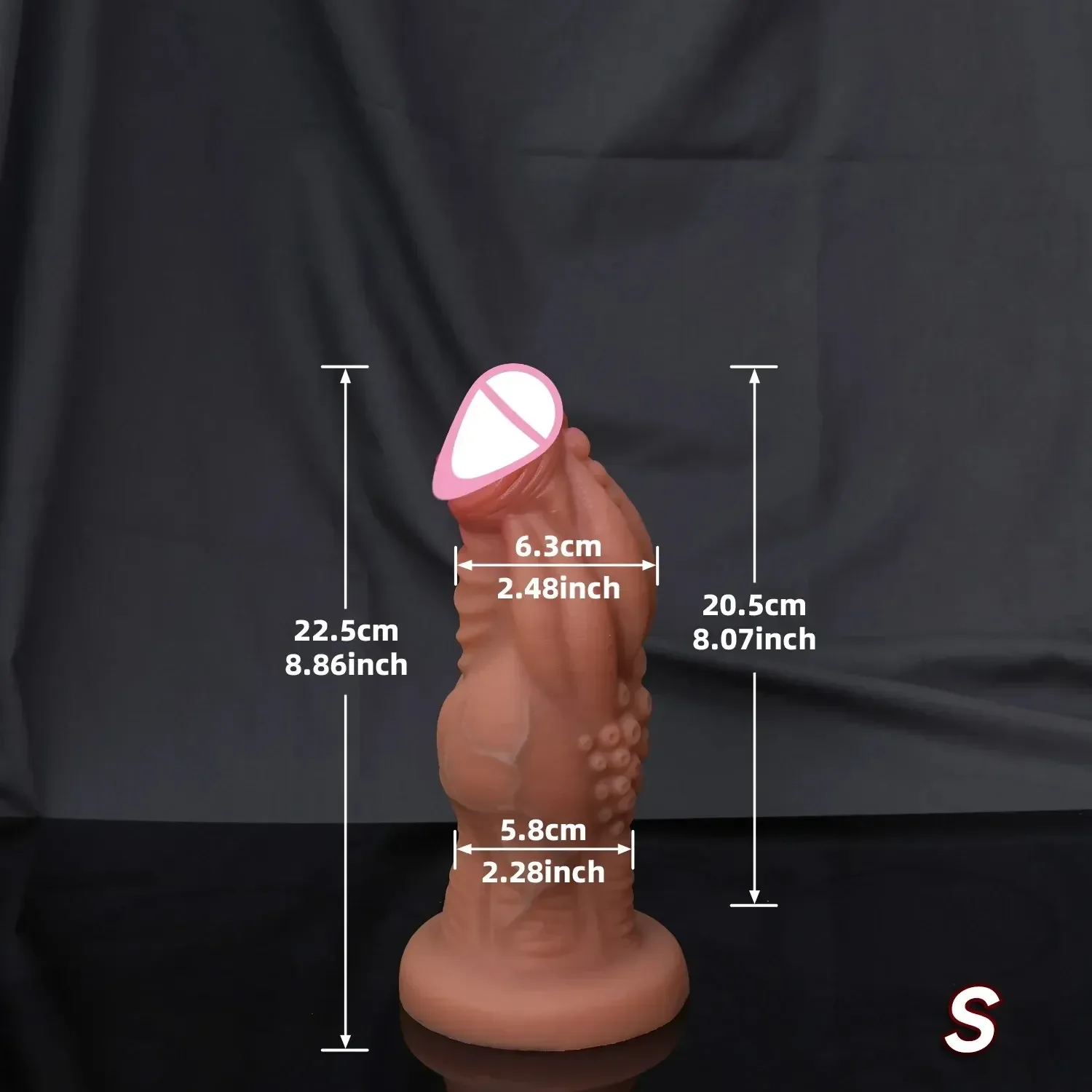 anal plug with realistic texture