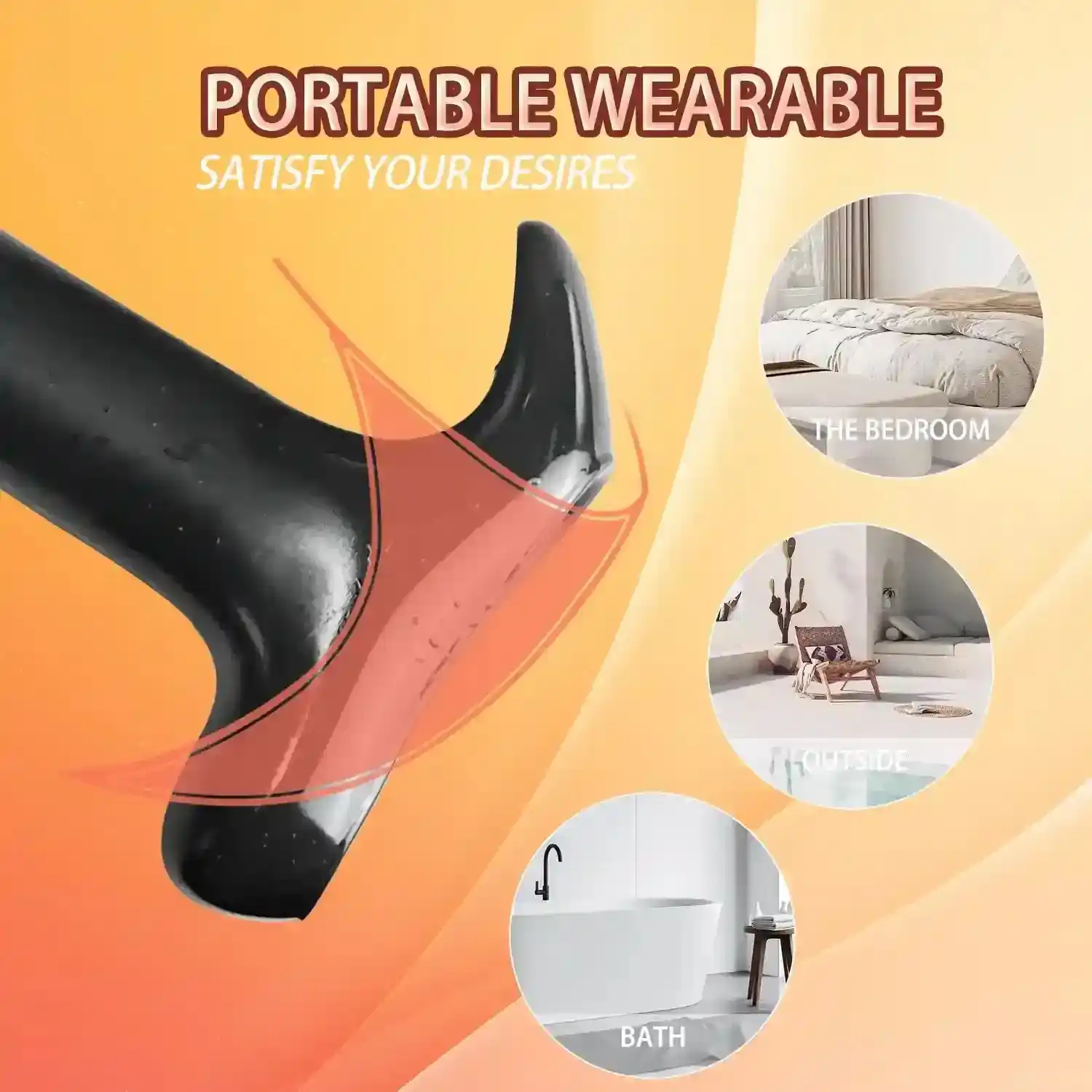 anal probe prostate massager pvc