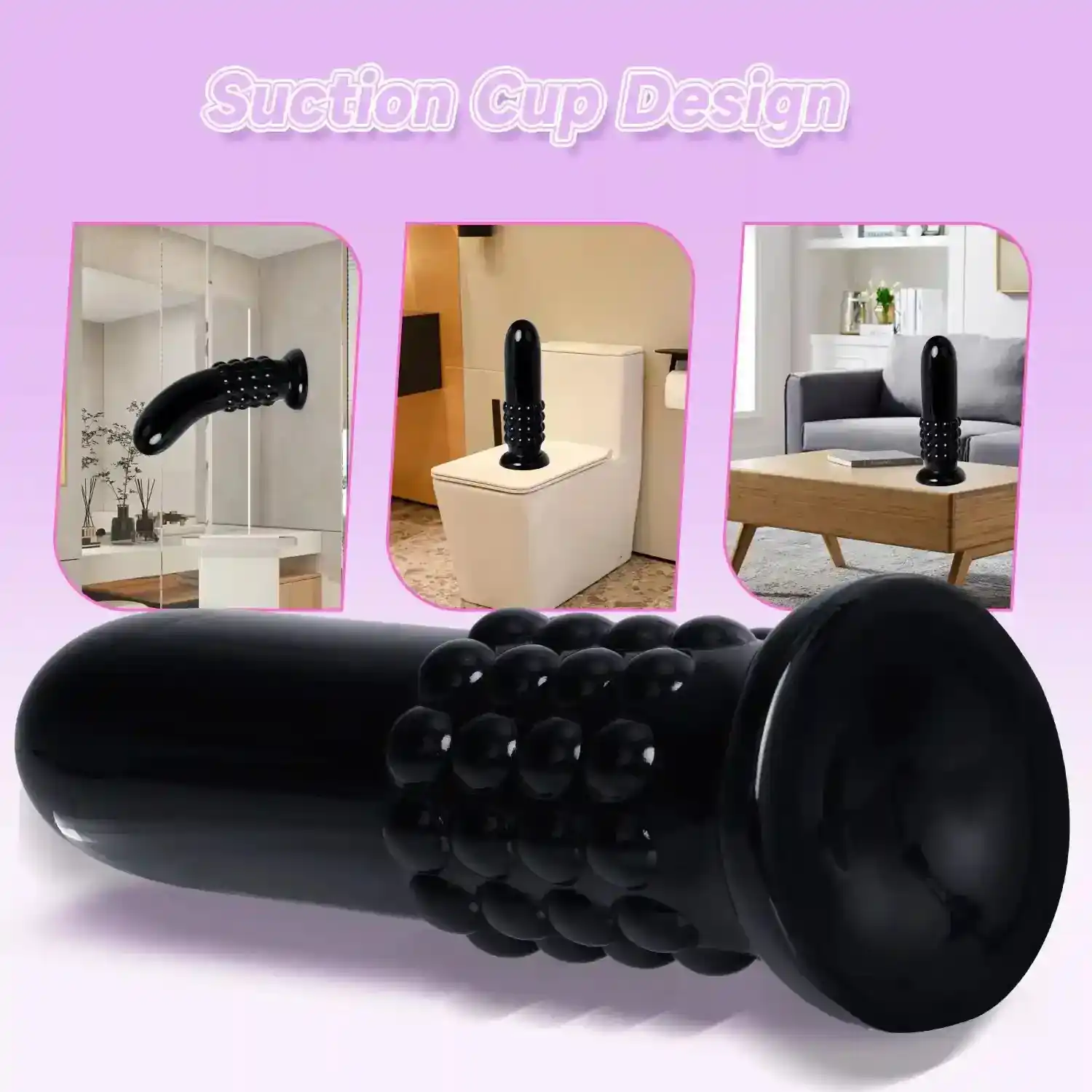 anal toy with suction cup base
