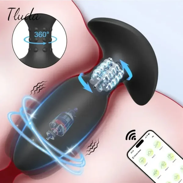 anatomical prostate massager silicone plug