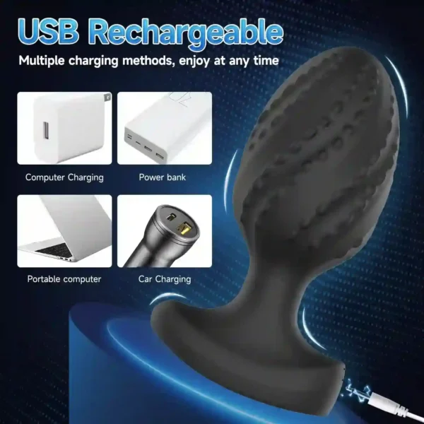 app control vibrating butt plug