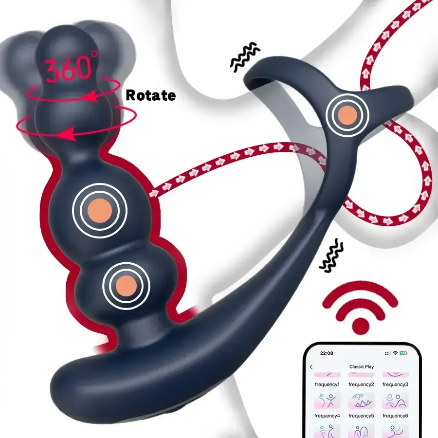 app controlled anal plug dual motor
