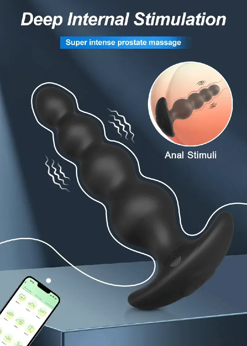 app controlled prostate plug vibrator