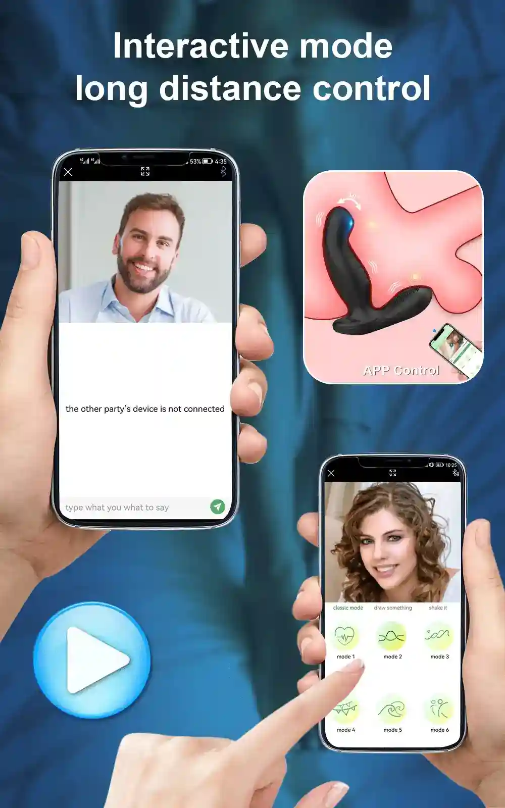 app controlled prostate vibrator black