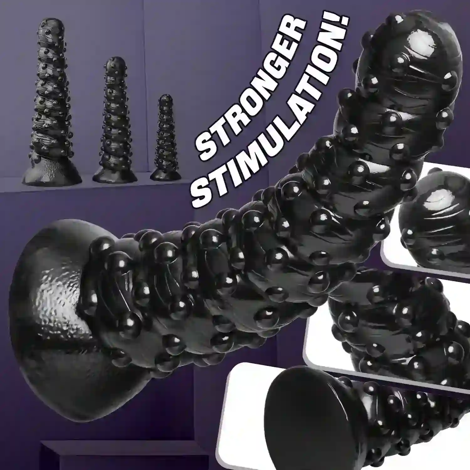 beaded anal plug for prostate stimulation