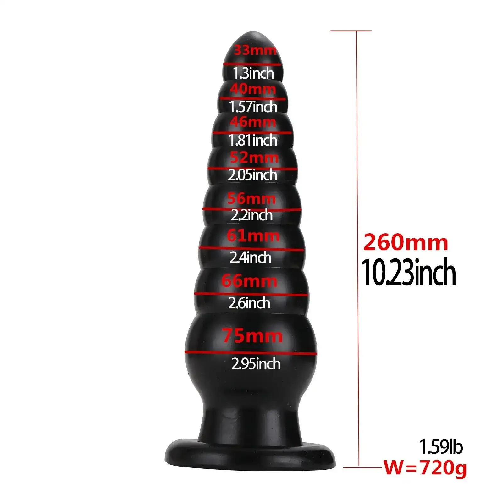 beaded pvc anal plug prostate toy