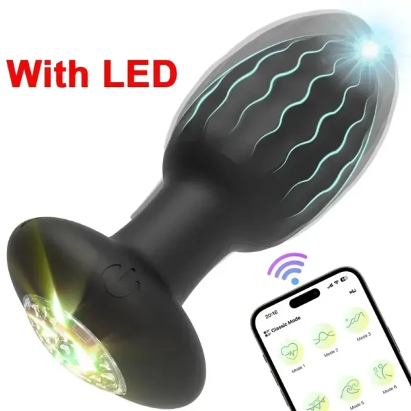 black app control prostate massager