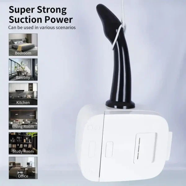 black dildo with strong suction