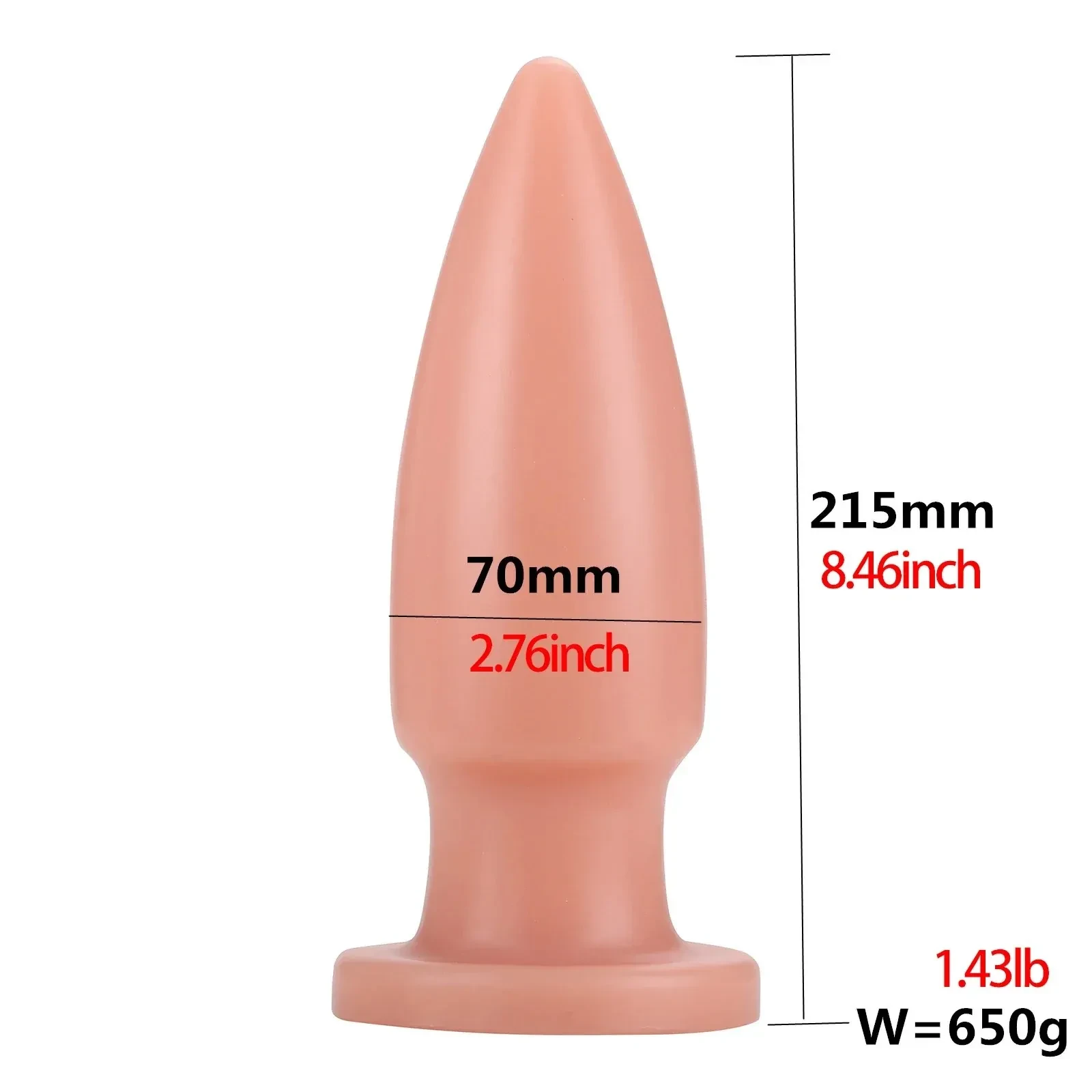 black flexible pvc anal dilator