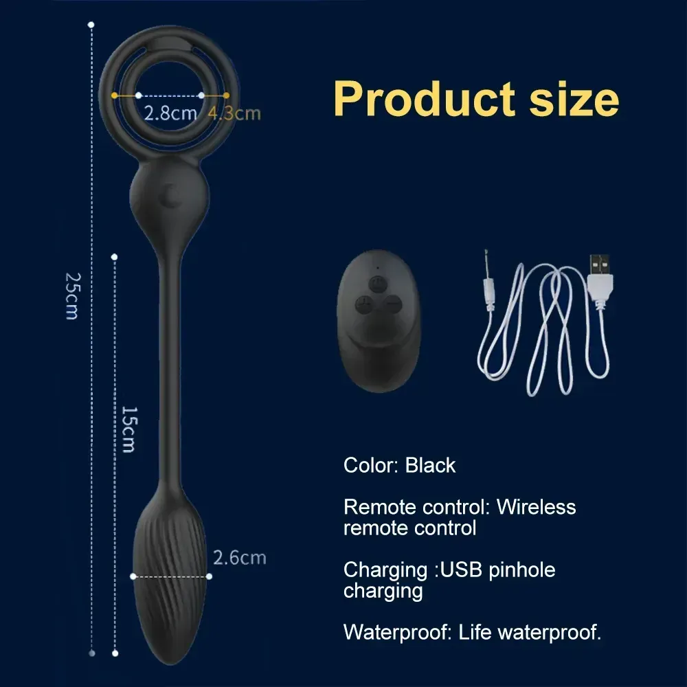 black g spot prostate massager