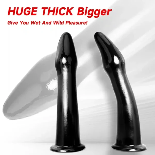black pvc butt plug dildo