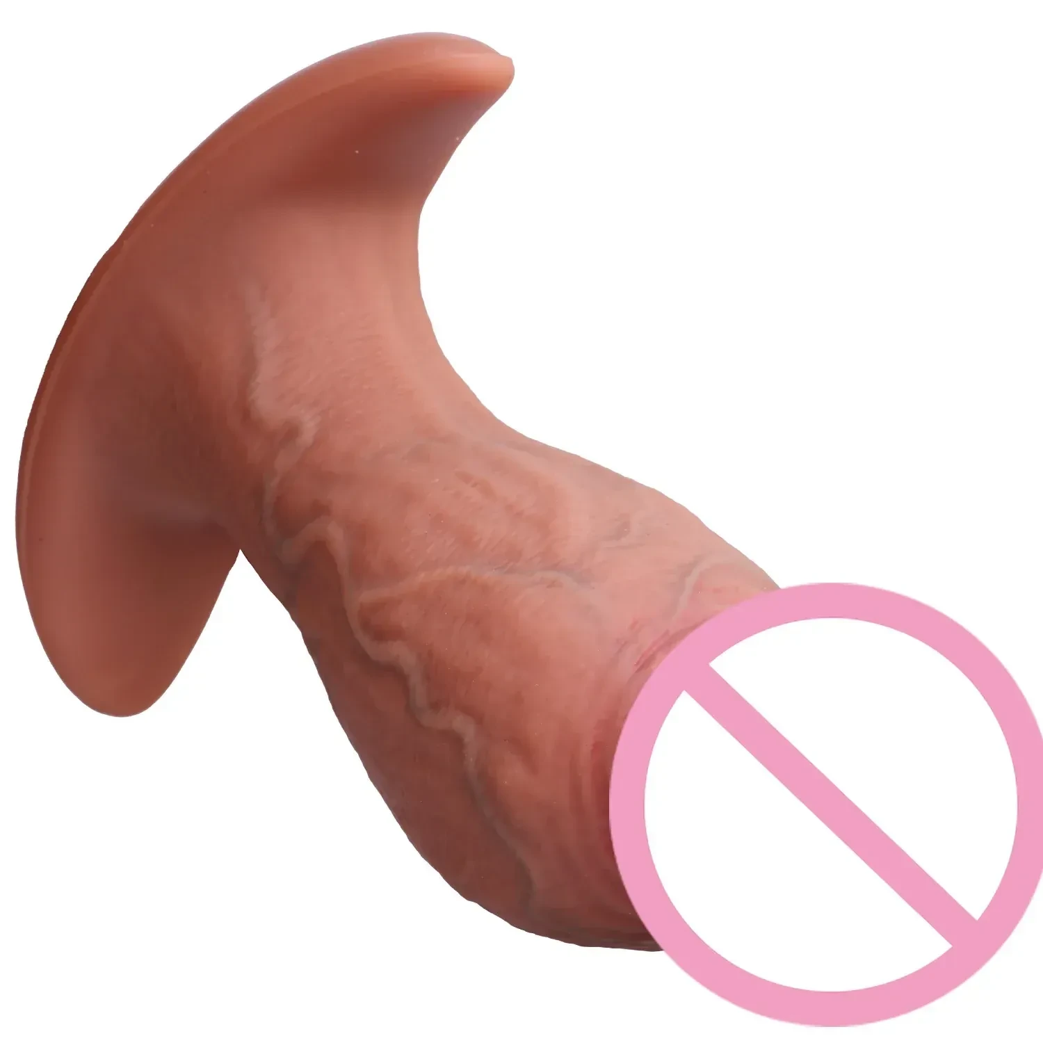 black realistic anal dildo silicone