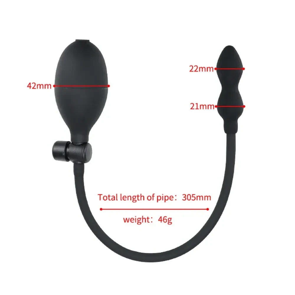 black silicone anal plug for dilation
