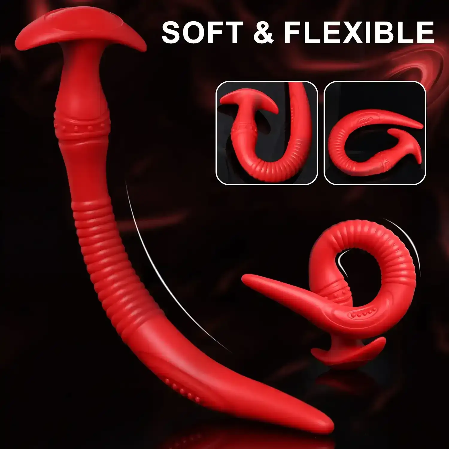 black silicone anal plug set sizes