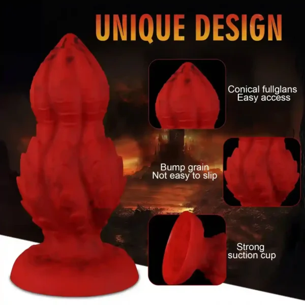 black silicone anal plug xl