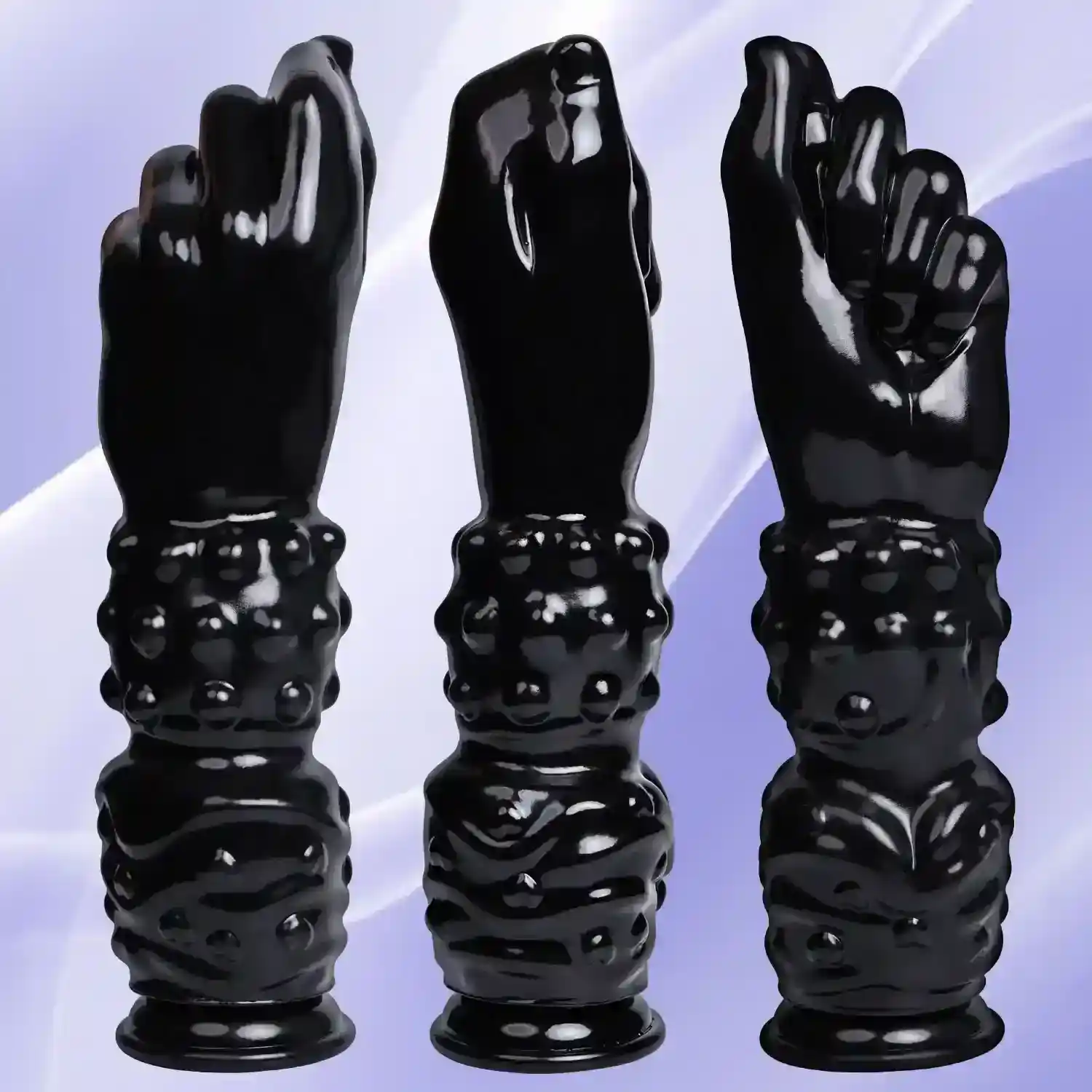 black silicone fist dildo expander