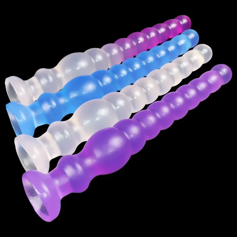 black silicone g spot anal beads