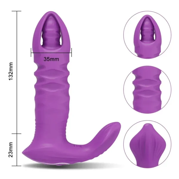 black silicone prostate anal stimulator