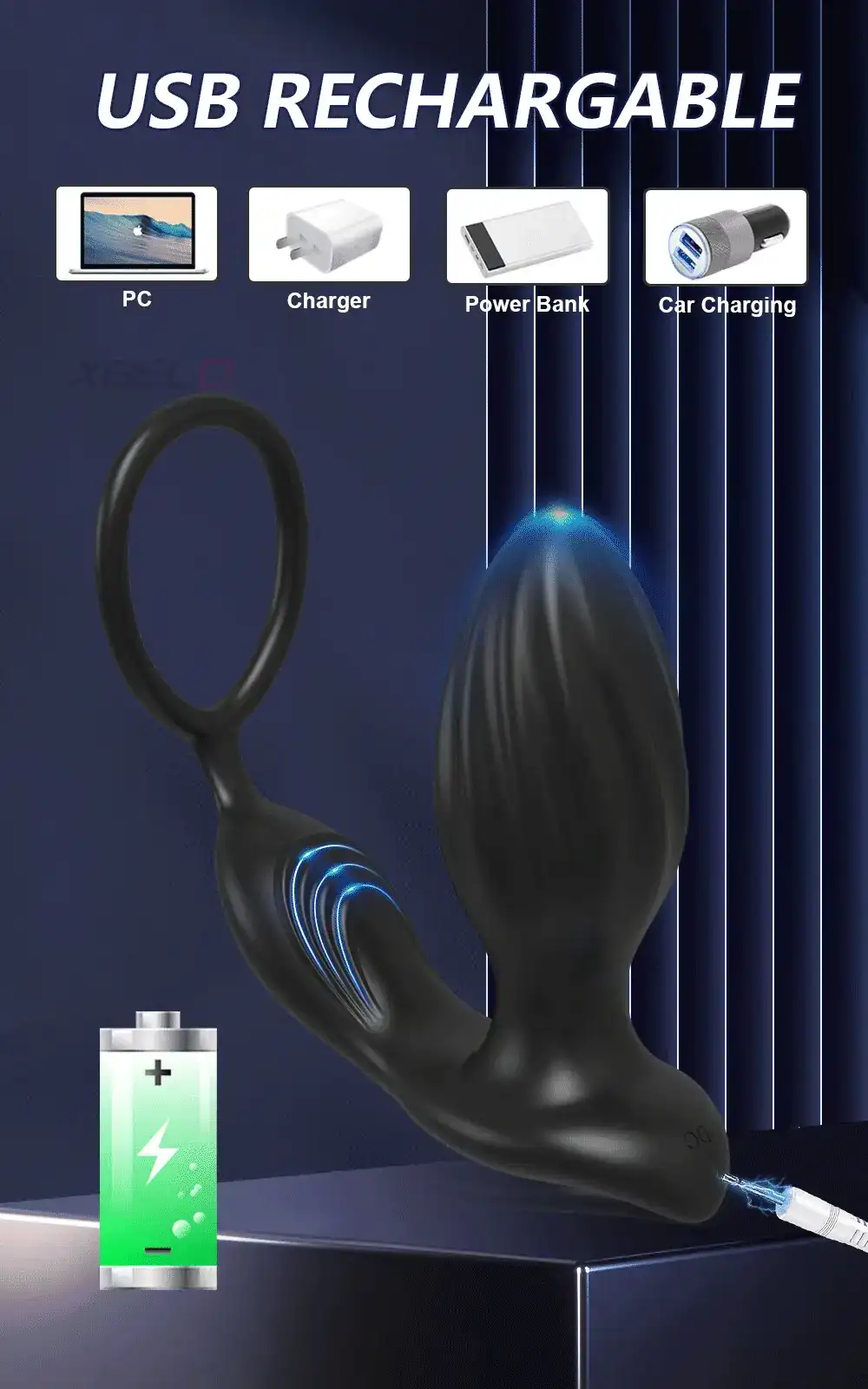 black silicone remote control vibrator