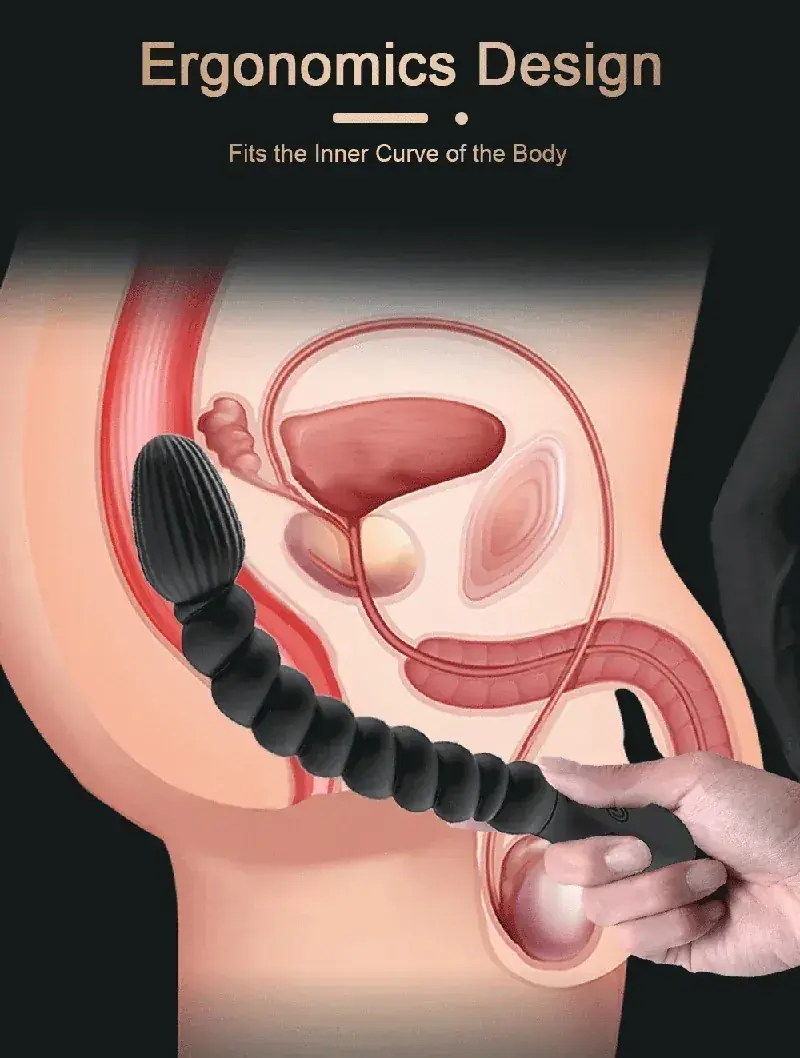 black silicone spiral butt plug