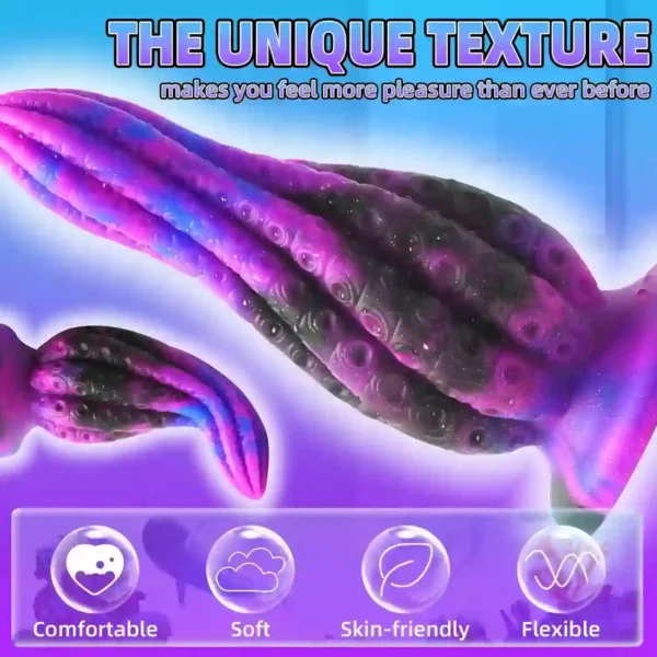 black tentacle dildo silicone base