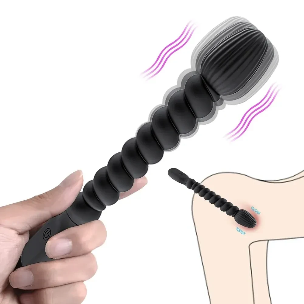 black vibrating butt plug waterproof
