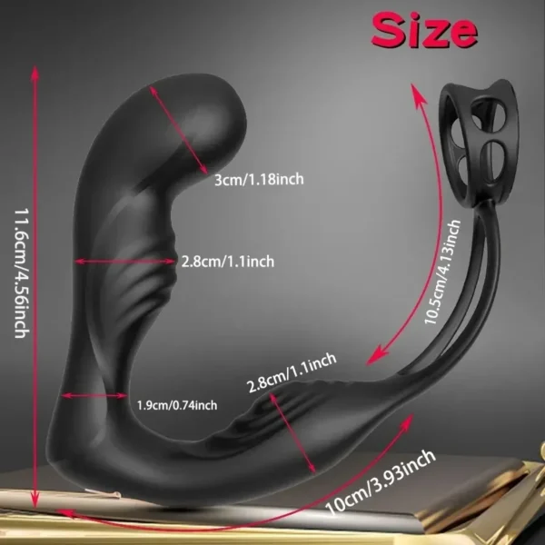 body safe dual motor vibrator prostate