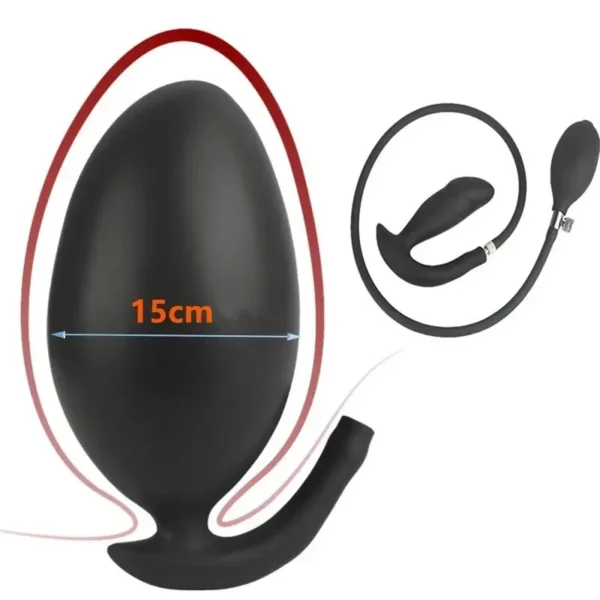 body safe inflatable silicone anal dilator