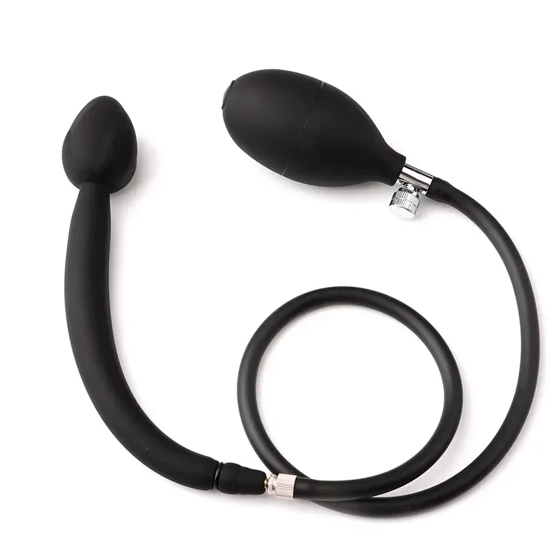 body safe silicone anal plug inflatable