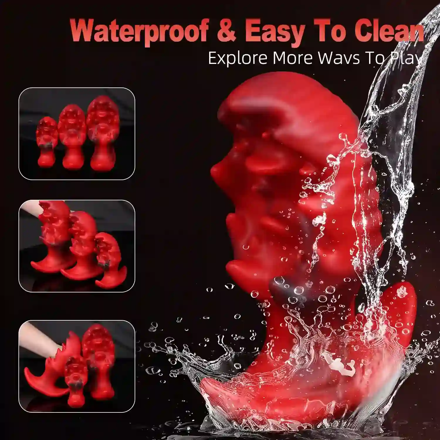 body safe silicone butt plug large