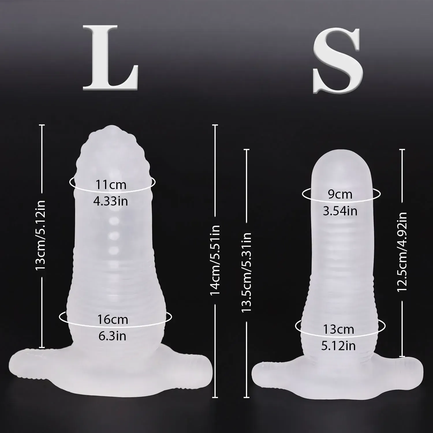 clear anal plug tpe material