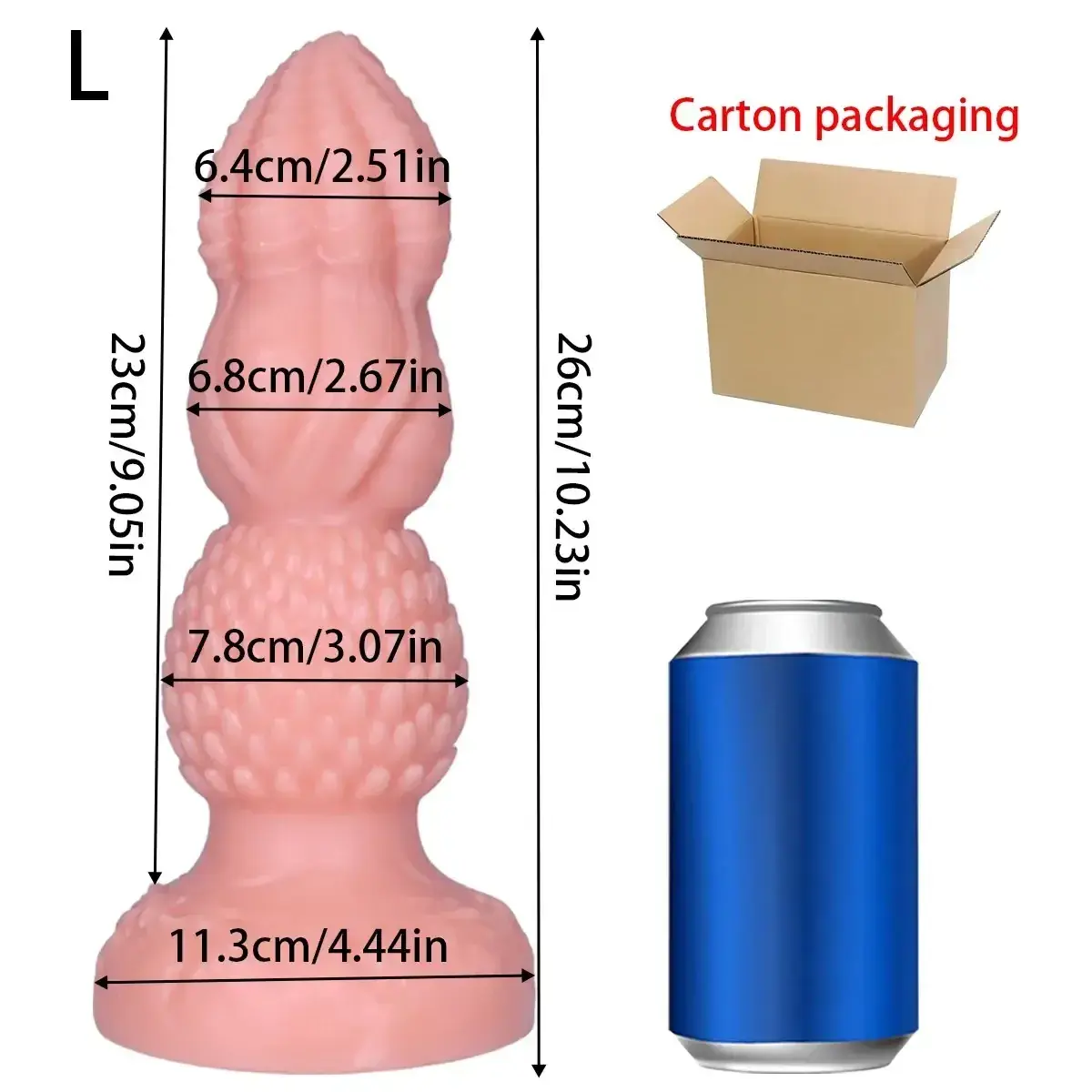 clear large plastic anal plug