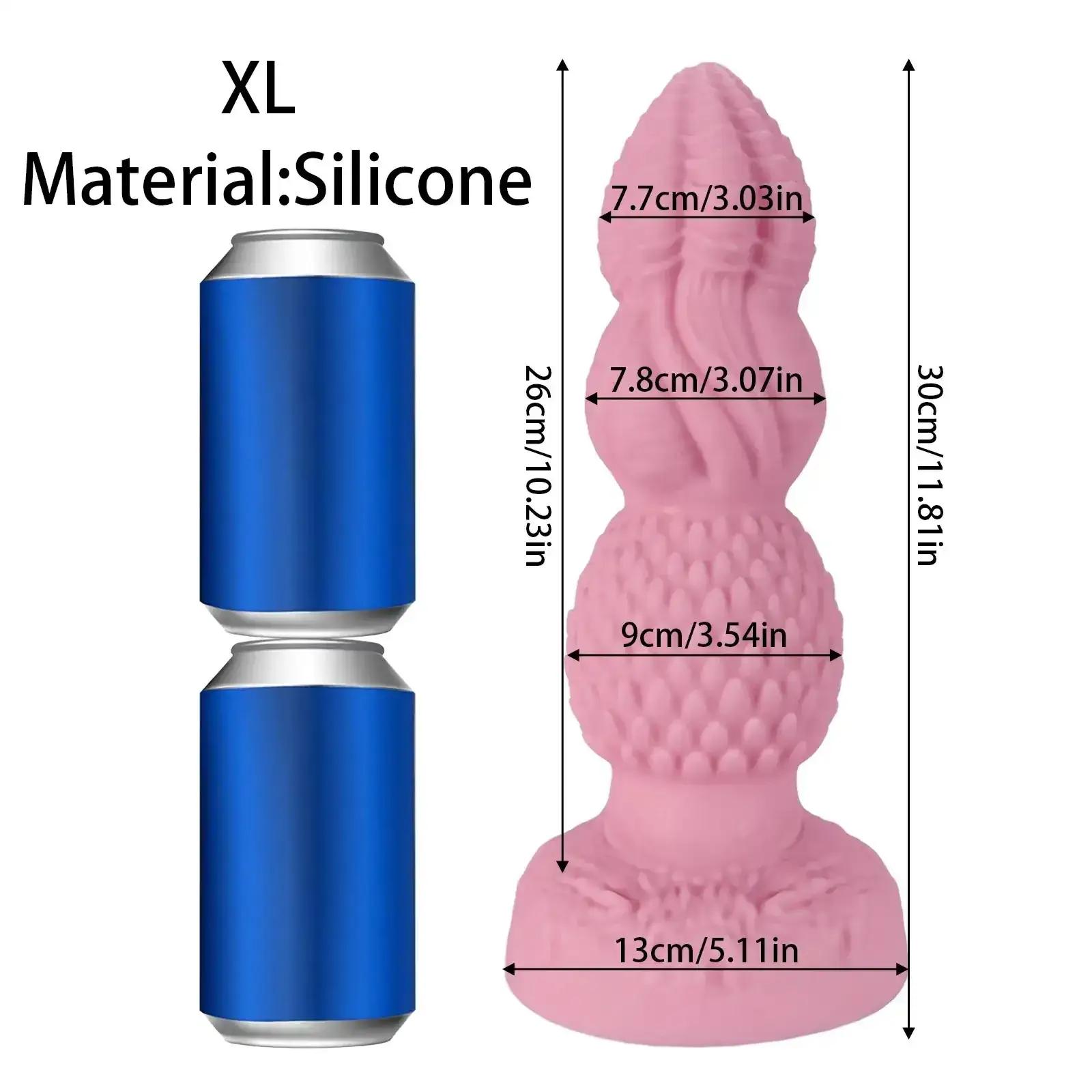 clear plastic anal plug xl